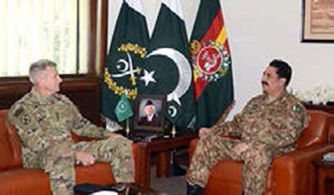 Nicholson and Sharif Discuss Afghanistan’s Peace Plan